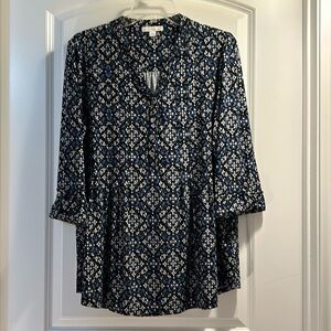 Westport Women’s 1X blouse pleated front blouse